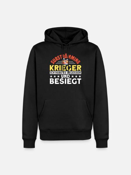 Surströmming Challenge Schweden Surströmming - Männer Premium Bio Hoodie - Schwarz