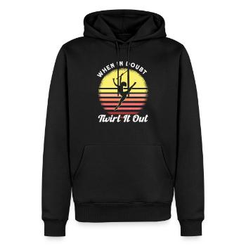 Jonglage Majorette Baton Twirling Geschenk - Männer Premium Bio Hoodie - Schwarz - Vorne - Nico (187cm)