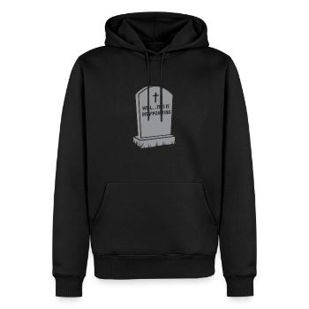 Grab Galgen Humor, naja... Das ist - Männer Premium Bio Hoodie - Schwarz - Vorne - Nico (187cm)
