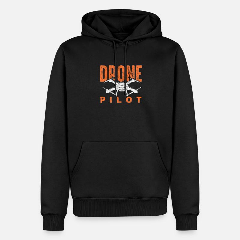 Drone - Sweat à capuche Premium bio Homme - noir