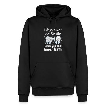 Zahnarzt - Männer Premium Bio Hoodie - Schwarz - Vorne - Nico (187cm)