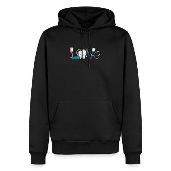 Zahnarzt - Männer Premium Bio Hoodie - Schwarz - Vorne - Nico (187cm)