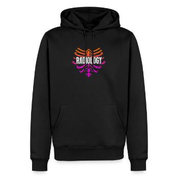 radiology - Men’s Premium Organic Hoodie - black - Front - Nico (187cm)