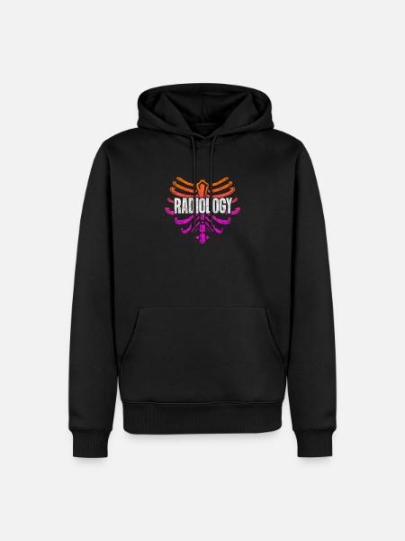 radiology - Men’s Premium Organic Hoodie - black