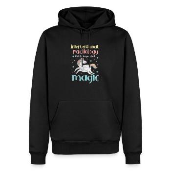 Radiology - Men’s Premium Organic Hoodie - black - Front - Nico (187cm)