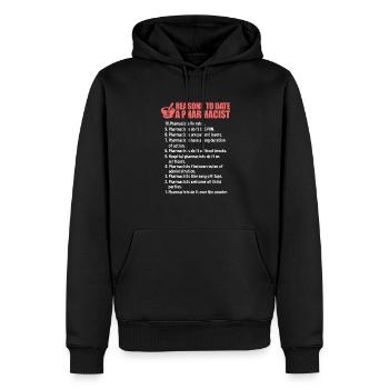 Apotheke Apotheker Medizin Apothekerin Geschenk - Männer Premium Bio Hoodie - Schwarz - Vorne - Nico (187cm)