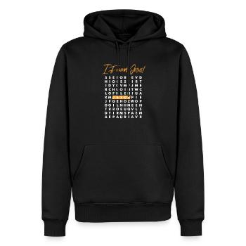 Jésus-Christ Christ Religion chrétienne Don - Sweat à capuche Premium bio Homme - noir - Devant - Nico (187cm)