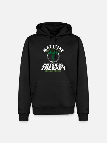 Therapist Physiotherapist Physiotherapy Gift - Men’s Premium Organic Hoodie - black