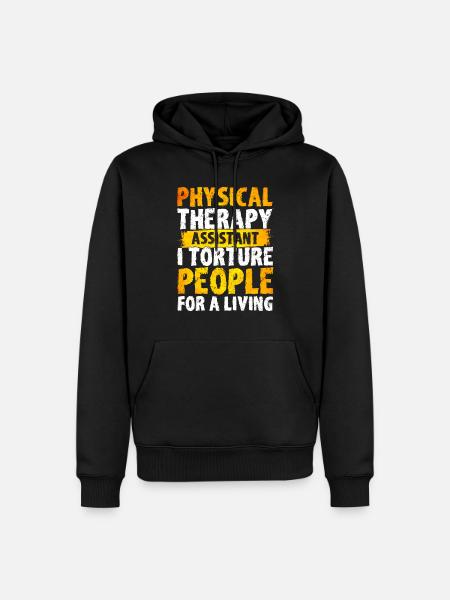 Physiotherapy Therapist Physiotherapist Gift - Men’s Premium Organic Hoodie - black