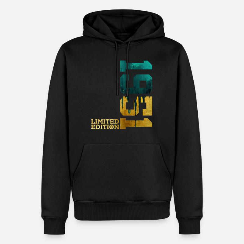 75E ANNIVERSAIRE ÉDITION LIMITÉE 1951 - Sweat à capuche Premium bio Homme - noir