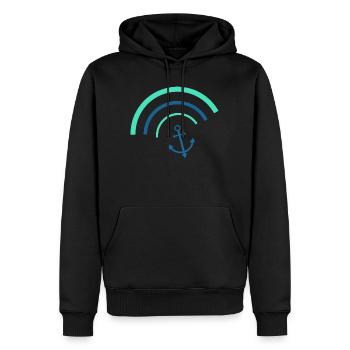 Anker Norddeutschland Seemann Matrose Kapitän - Männer Premium Bio Hoodie - Schwarz - Vorne - Nico (187cm)