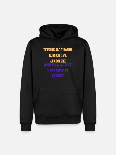 funny quote about life - Men’s Premium Organic Hoodie - black