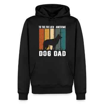 Best German Shepherd Dad Ever Kleidung Lustige Ges - Männer Premium Bio Hoodie - Schwarz - Vorne - Nico (187cm)