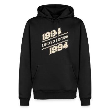 1994 BC Limitierte Auflage - 1994 Geburtstagsgeschenk - Männer Premium Bio Hoodie - Schwarz - Vorne - Nico (187cm)