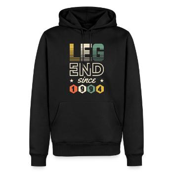 Legend since 1994 - 1994 Birthday gift - Men’s Premium Organic Hoodie - black - Front - Nico (187cm)