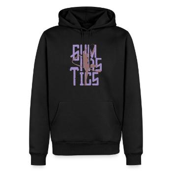 Gymnastics gymnastics club track and field gift - Men’s Premium Organic Hoodie - black - Front - Nico (187cm)