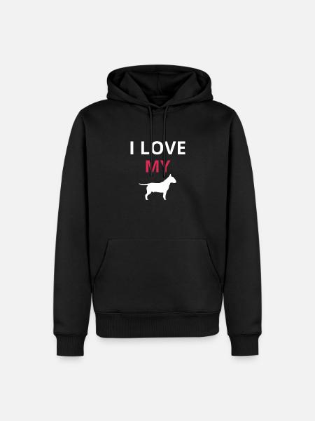 Bull Terrier - Sweat à capuche Premium bio Homme - noir