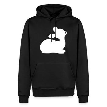 rehkitz bambi - Männer Premium Bio Hoodie - Schwarz - Vorne - Nico (187cm)