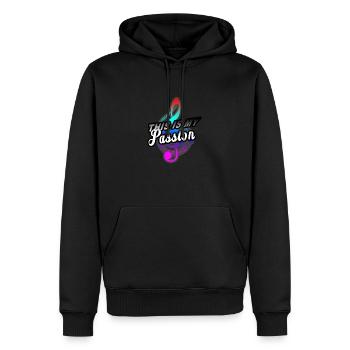Musique Musique De musique Cadeau - Sweat à capuche Premium bio Homme - noir - Devant - Nico (187cm)