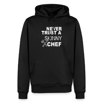 Koch - Sweat à capuche Premium bio Homme - noir - Devant - Nico (187cm)
