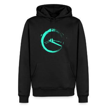 Rudern - Männer Premium Bio Hoodie - Schwarz - Vorne - Nico (187cm)