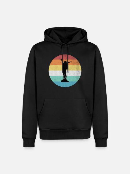Reise - Männer Premium Bio Hoodie - Schwarz