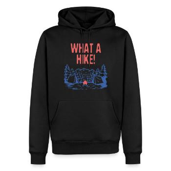 Quelle randonnée Randonnée Randonnée Randonnée Montagne Sommet Faune - Sweat à capuche Premium bio Homme - noir - Devant - Nico (187cm)