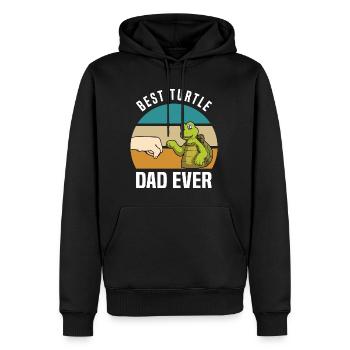 | des amoureux des tortues Animaux Animaux Cadeaux - Sweat à capuche Premium bio Homme - noir - Devant - Nico (187cm)