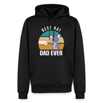 Ratten Liebhaber | Ratte Haustiere Tiere Geschenke - Männer Premium Bio Hoodie - Schwarz - Vorne - Nico (187cm)