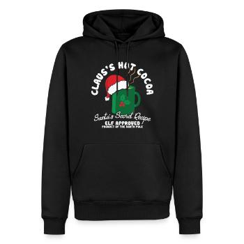 Cadeaux de Noël Noël - Sweat à capuche Premium bio Homme - noir - Devant - Nico (187cm)