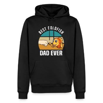 Goldfisch Haustier | Fische Goldfische Geschenke - Männer Premium Bio Hoodie - Schwarz - Vorne - Nico (187cm)