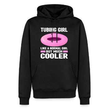 Rafting - Männer Premium Bio Hoodie - Schwarz - Vorne - Nico (187cm)