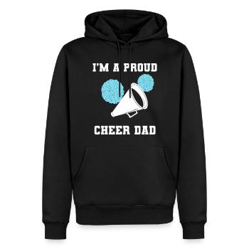 Stolzer Cheerleader-Vater Cheerleader - Männer Premium Bio Hoodie - Schwarz - Vorne - Nico (187cm)