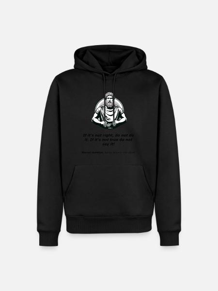 Ancient Wisdom-Integrity - Men’s Premium Organic Hoodie - black