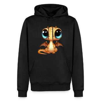 Drachen trainieren - Männer Premium Bio Hoodie - Schwarz - Vorne - Nico (187cm)