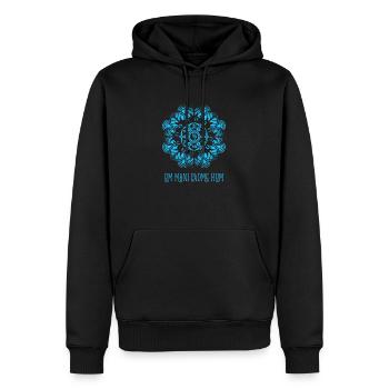 Om Mani Padme Hum - Sweat à capuche Premium bio Homme - noir - Devant - Nico (187cm)