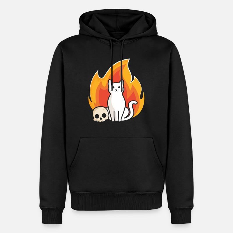 Ronronnement - Sweat à capuche Premium bio Homme - noir
