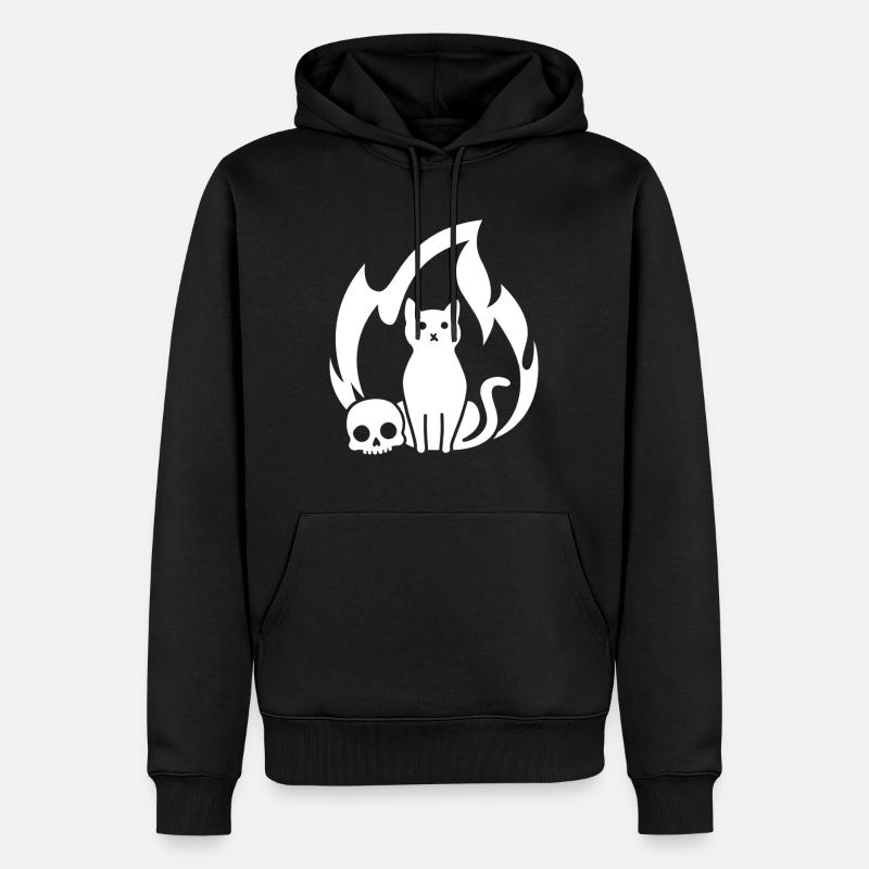 Ronronnement - Sweat à capuche Premium bio Homme - noir