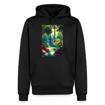 Mexico Jungle Retro Poster Souvenir - Männer Premium Bio Hoodie - Schwarz - Vorne - Nico (187cm)