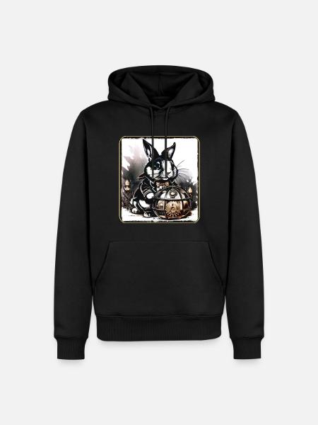 Cool Steampunk Hae - Men’s Premium Organic Hoodie - black