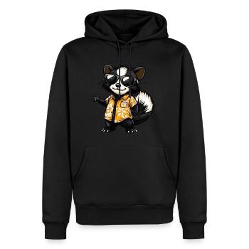 Stinktier Lustig Sommer - Männer Premium Bio Hoodie - Schwarz - Vorne - Nico (187cm)