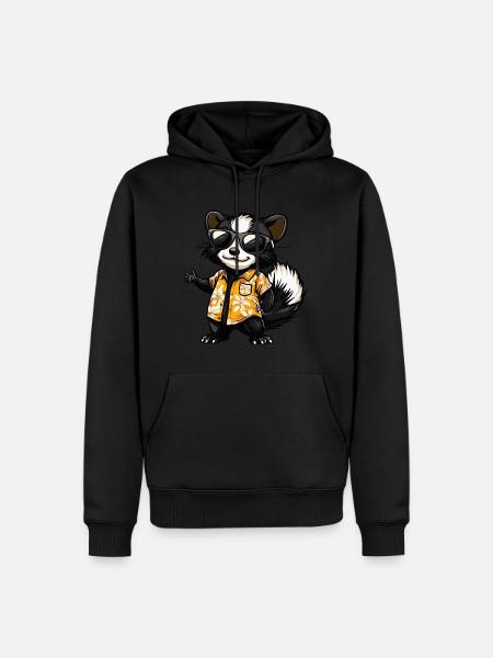 Skunk Funny Summer - Men’s Premium Organic Hoodie - black