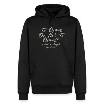 Shakespeare pour les batteurs - Sweat à capuche Premium bio Homme - noir - Devant - Nico (187cm)