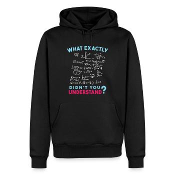 Physik Mathe Formel Scherz - Männer Premium Bio Hoodie - Schwarz - Vorne - Nico (187cm)