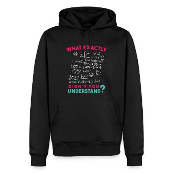 Physik Mathe Formel Scherz - Männer Premium Bio Hoodie - Schwarz - Vorne - Nico (187cm)