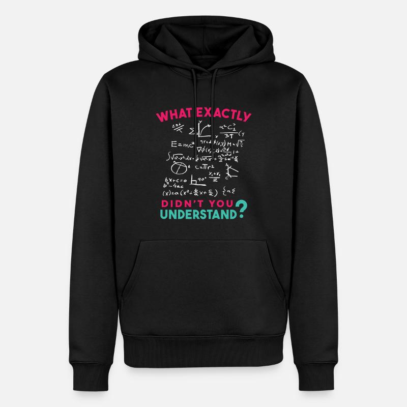 Physics Math Formula Joke - Men’s Premium Organic Hoodie - black