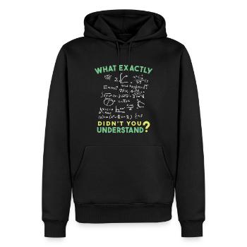 Physik Mathe Formel Scherz - Männer Premium Bio Hoodie - Schwarz - Vorne - Nico (187cm)