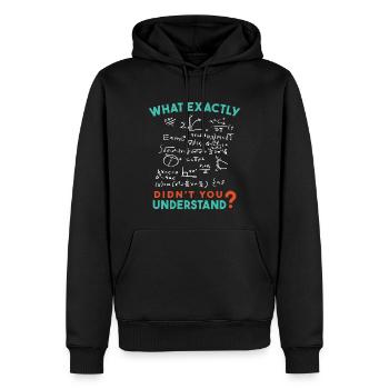 Physik Mathe Formel Scherz - Männer Premium Bio Hoodie - Schwarz - Vorne - Nico (187cm)