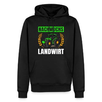 Landwirtschaft Nachwuchs Landwirt Traktor - Männer Premium Bio Hoodie - Schwarz - Vorne - Nico (187cm)