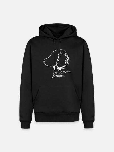 FRISIAN POINTER Profil Chiens Wilsigns - Sweat à capuche Premium bio Homme - noir